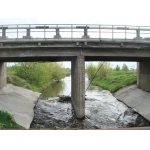 Обследование автодорожного моста на водосбросном канале  Дзержинской ТЭЦ (2011 г.)